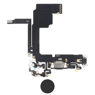 Dock connector oplaadpoort voor iPhone 15 Pro Zwart Titanium Dock connector oplaadpoort voor iPhone 15 Pro Zwart Titanium