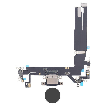 Dock connector oplaadpoort voor iPhone 16 Zwart