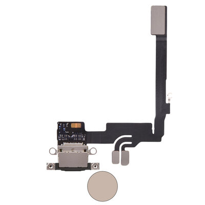 Dock connector oplaadpoort voor iPhone 16 Pro Desert Titanium Dock connector oplaadpoort voor iPhone 16 Pro Desert Titanium