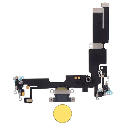 Dock connector oplaadpoort voor iPhone 14 Plus Geel