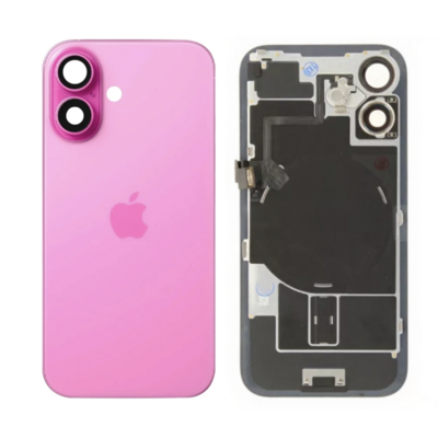 Originele Pulled achterkant met wireless charging voor iPhone 16 Roze