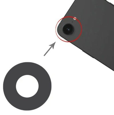 Achter camera lens glaasje voor iPhone 16e (Real Sapphire)