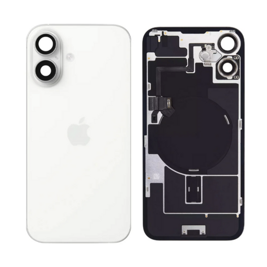 Originele Pulled achterkant met wireless charging voor iPhone 16 Plus Wit